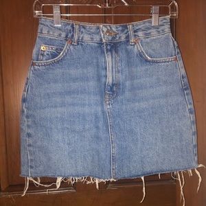 Topshop denim skirt